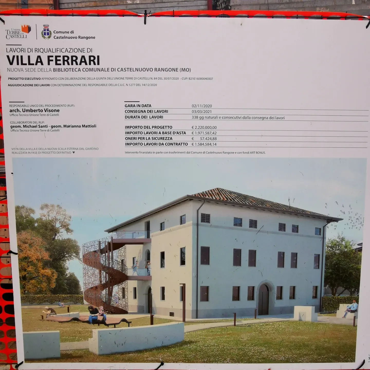 Dettaglio del profilo in alluminio Reynaers utilizzato per i serramenti di Villa Ferrari.